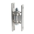 Nationwide Heavy-Duty Ball Bearing Gate Hinge - Unpainted Aluminum Bolt-On Body & Unpainted Aluminum Bolt-On Yoke (Vertically Adjustable) (Default)