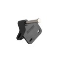 Nationwide Keystone X2 Heavy-Duty, Reversible, Two Sided Lockable, Keyed-Alike, Slimline External Mount Spindle Latch for Gates with Stainless Steel Scews (Nylon) Black