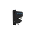Nationwide Keystone X2 Heavy-Duty, Reversible, Two Sided Lockable, Keyed-Alike, Slimline External Mount Spindle Latch for Gates with Stainless Steel Scews (Nylon) Black
