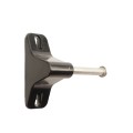 Nationwide Keystone One Sided Keyed-Alike Lockable Metal Gate Latch for All Gate Types (Black) - KLADV-M1-4D-BK
