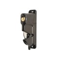 Nationwide Keystone One Sided Keyed-Alike Lockable Metal Gate Latch for All Gate Types (Black) - KLADV-M1-4D-BK