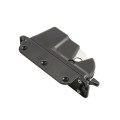 Nationwide Keystone One Sided Keyed-Alike Lockable Metal Gate Latch for All Gate Types (Black) - KLADV-M1-4D-BK
