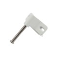 Nationwide Keystone 2" - 5" Double Sided Zinc Diecast Metal Key Lockable Latch (White) - KLADV-M2-4D-WH (Default)