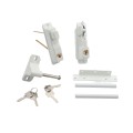 Nationwide Keystone 2" - 5" Double Sided Zinc Diecast Metal Key Lockable Latch (White) - KLADV-M2-4D-WH (Default)