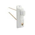 Nationwide Keystone 2" - 5" Double Sided Zinc Diecast Metal Key Lockable Latch (White) - KLADV-M2-4D-WH (Default)