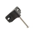 Nationwide Keystone 2 Dual Sided 6-Pin Lockable Nylon Gate Latch with Stainless Steel Self Drilling Screws (Keyed-Alike, Black) - KLADV2-P2-4D-BK-KA