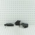 Nationwide Keystone 2 Dual Sided 6-Pin Lockable Nylon Gate Latch with Stainless Steel Self Drilling Screws (Keyed-Alike, Black) - KLADV2-P2-4D-BK-KA