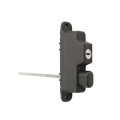Nationwide Keystone 2 Dual Sided 6-Pin Lockable Nylon Gate Latch with Stainless Steel Self Drilling Screws (Keyed-Alike, Black) - KLADV2-P2-4D-BK-KA