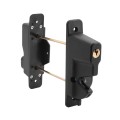 Nationwide Keystone 2 Dual Sided 6-Pin Lockable Nylon Gate Latch for all Gates (Black)