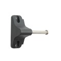 Nationwide Keystone 2 Dual Sided 6-Pin Lockable Nylon Gate Latch for all Gates (Black)