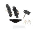 Nationwide Keystone 2 Dual Sided 6-Pin Lockable Nylon Gate Latch for all Gates (Black)
