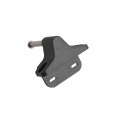 Nationwide Keystone X2 Heavy-Duty, Reversible, Two Sided Lockable, Keyed-Alike, Slimline External Mount Spindle Latch for Gates with Stainless Steel Scews (Nylon) Black