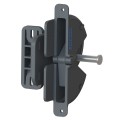 Nationwide Keystone Pac-Latch with Stainless Steel Self-Drilling Screws (Black) - KLPAC-4D-BK