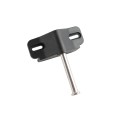 Nationwide Keystone Traverse 2" Reversible, Keyed-Alike Gate Latch with Stainless Steel Screws (Black) (Default)