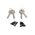 Nationwide Keystone Traverse 2" Reversible, Keyed-Alike Gate Latch with Stainless Steel Screws (Black) (Default)