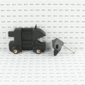 Nationwide Keystone Traverse 2" Reversible, Keyed-Alike Gate Latch with Stainless Steel Screws (Black) (Default)
