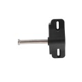 Nationwide Keystone Traverse 2" Reversible, Keyed-Alike Gate Latch with Stainless Steel Screws (Black) (Default)