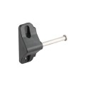 Nationwide Keystone Traverse 2" Reversible, Keyed-Alike Gate Latch with Stainless Steel Screws (Black) (Default)