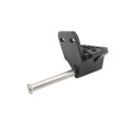 Nationwide Keystone Traverse 2" Reversible Gate Latch with Stainless Steel Screws (Black)