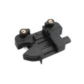 Nationwide Keystone Traverse 2" Reversible Gate Latch with Stainless Steel Screws (Black)