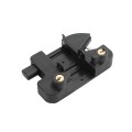 Nationwide Keystone Traverse 2" Reversible Gate Latch with Stainless Steel Screws (Black)