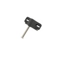 Nationwide Keystone Traverse 2.5" Reversible, Keyed-Alike Gate Latch with Stainless Steel Screws (Black)