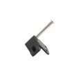 Nationwide Keystone Traverse 2.5" Reversible, Keyed-Alike Gate Latch with Stainless Steel Screws (Black)