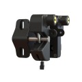 Nationwide Keystone Traverse 2.5" Reversible, Keyed-Alike Gate Latch with Stainless Steel Screws (Black) 