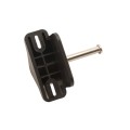 Nationwide Keystone Traverse 4" Reversible, Keyed-Alike Gate Latch with Stainless Steel Screws (Black)