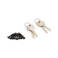 Nationwide Keystone Traverse 4" Reversible, Keyed-Alike Gate Latch with Stainless Steel Screws (Black)
