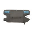 Nationwide Keystone Traverse 4" Reversible, Keyed-Alike Gate Latch with Stainless Steel Screws (Black)