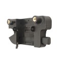 Nationwide Keystone Traverse 4" Reversible, Keyed-Alike Gate Latch with Stainless Steel Screws (Black)