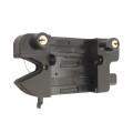 Nationwide Keystone Traverse 4" Reversible, Keyed-Alike Gate Latch with Stainless Steel Screws (Black)