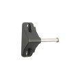Nationwide Keystone Traverse 4" Reversible Gate Latch with Stainless Steel Screws (Black)