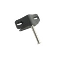 Nationwide Keystone Traverse 4" Reversible Gate Latch with Stainless Steel Screws (Black)