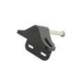 Nationwide Keystone Traverse 4" Reversible Gate Latch with Stainless Steel Screws (Black)