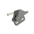 Nationwide Keystone Traverse 4" Reversible Gate Latch with Stainless Steel Screws (Black)