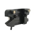 Nationwide Keystone Traverse 4" Reversible Gate Latch with Stainless Steel Screws (Black)