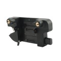 Nationwide Keystone Traverse 4" Reversible Gate Latch with Stainless Steel Screws (Black)