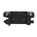 Nationwide Keystone Traverse 5" Reversible Gate Latch with Self-Drilling Screws (Black)