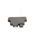 Nationwide Keystone X-External Heavy-Duty, Reversible, Two Sided Keyed-Alike, Lockable External Mount Spindle Latch for Gates (Nylon) Black (Default)