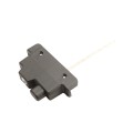 Nationwide Keystone X-External Heavy-Duty, Reversible, Two Sided Keyed-Alike, Lockable External Mount Spindle Latch for Gates (Nylon) Black (Default)