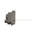Nationwide Keystone X-External Heavy-Duty, Reversible, Two Sided Keyed-Alike, Lockable External Mount Spindle Latch for Gates (Nylon) Black (Default)