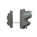 Nationwide Keystone X-External Heavy-Duty, Reversible, Two Sided Keyed-Alike, Lockable External Mount Spindle Latch for Gates (Nylon) Black (Default)