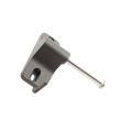Nationwide Keystone X-External Heavy-Duty, Reversible, Two Sided Keyed-Alike, Lockable External Mount Spindle Latch for Gates (Nylon) Black (Default)