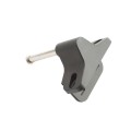 Nationwide Keystone X-External Heavy-Duty, Reversible, Two Sided Keyed-Alike, Lockable External Mount Spindle Latch for Gates (Nylon) Black (Default)