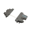 Nationwide Keystone X-External Heavy-Duty, Reversible, Two Sided Keyed-Alike, Lockable External Mount Spindle Latch for Gates (Nylon) Black (Default)