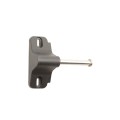 Nationwide Keystone X-External Heavy-Duty, Reversible, Two Sided Keyed-Alike, Lockable External Mount Spindle Latch for Gates (Nylon) Black (Default)