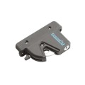 Nationwide Keystone X-External Heavy-Duty, Reversible, Two Sided Keyed-Alike, Lockable External Mount Spindle Latch for Gates (Nylon) Black (Default)