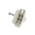Nationwide Keystone X-External Heavy-Duty, Reversible, Two Sided Keyed-Alike, Lockable External Mount Spindle Latch for Gates (Nylon) White (Default)